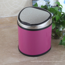 Dustbin de capteur aromatique de style européen rose pour maison / bureau / hôtel (D-9L)